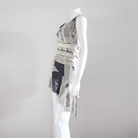 dior newspaper dress buy|galliano newspaper dress.